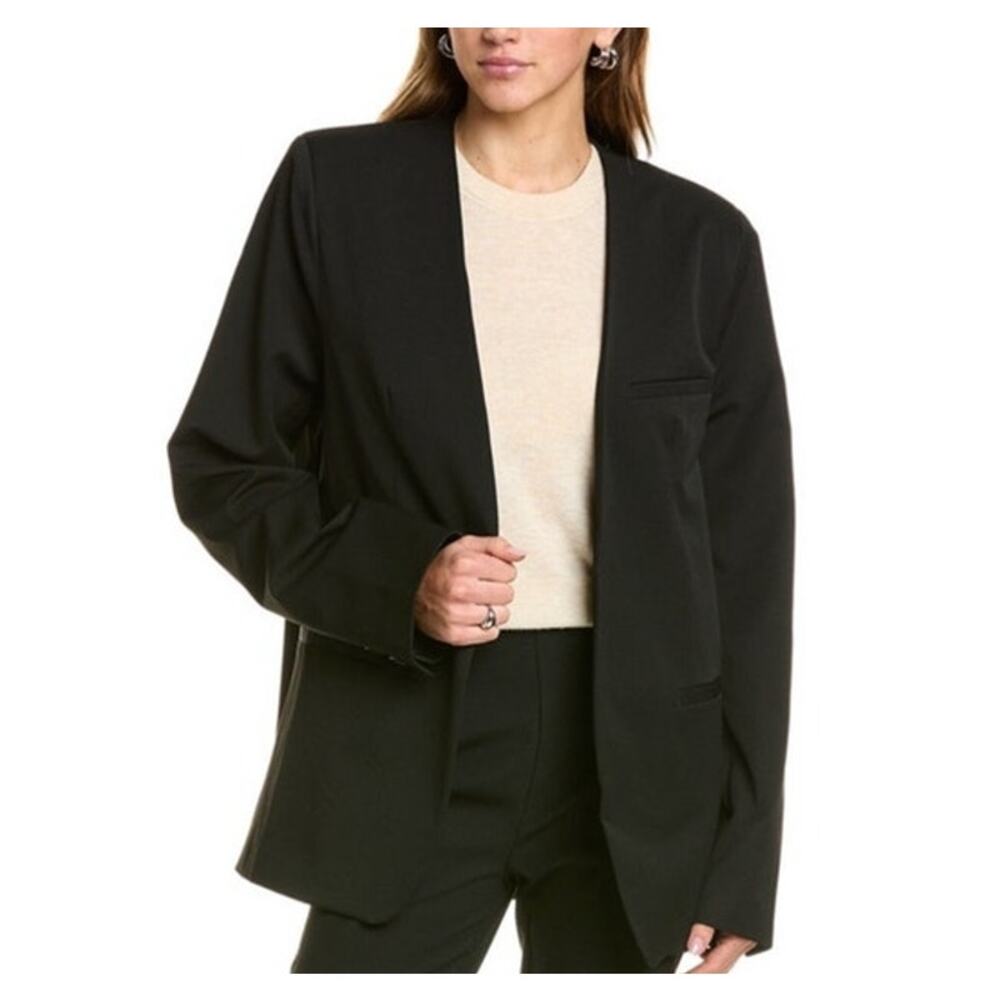 Sophie Rue Black Pauline Oversized Blazer Jacket Medium